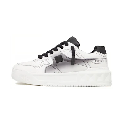 Valentino One Stud Low 'Black White'