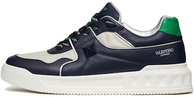 Valentino One Stud Low 'Blue White Green' 1Y2S0E71QEE6SJ Valentino One Stud Low 'Blue White Green' 1Y2S0E71QEE6SJ