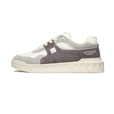 Valentino One Stud Low 'Grey White'