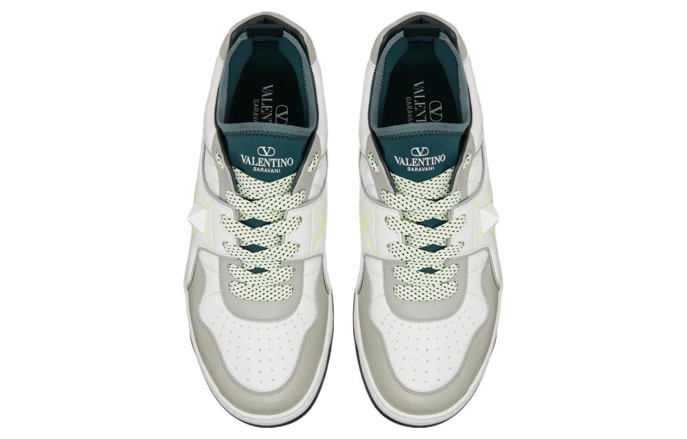 Shop Valentino One Stud Low 'Grey White' 3Y2S0H23XMEMKY
