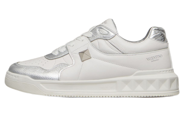 Valentino One Stud Low 'Metallic Silver'