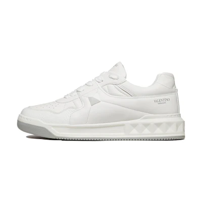 Valentino One Stud Low 'White Grey'