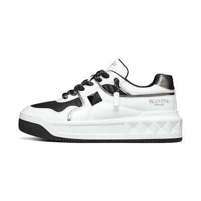 Valentino One Stud Low 'White Black'