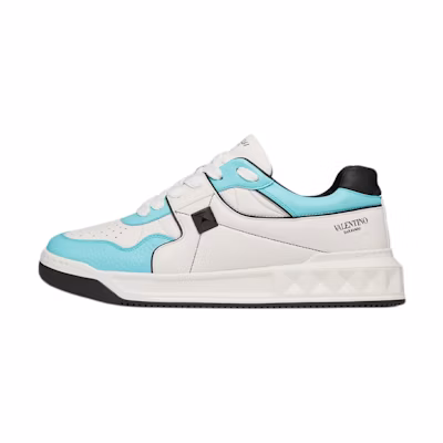 Valentino One Stud Low 'White Blue'
