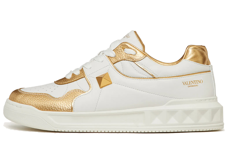 Valentino One Stud Low 'White Brass' WY0S0E71-HYB-V22