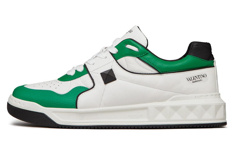 Valentino One Stud Low 'White Green' XY0S0E71NWNV13