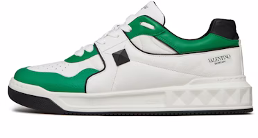 Valentino One Stud Low 'White Green' XY0S0E71NWNV13 Valentino One Stud Low 'White Green' XY0S0E71NWNV13
