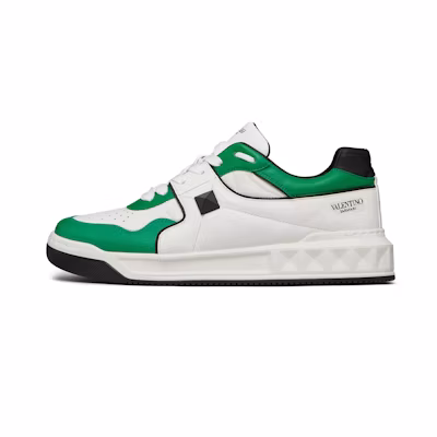 Valentino One Stud Low 'White Green'