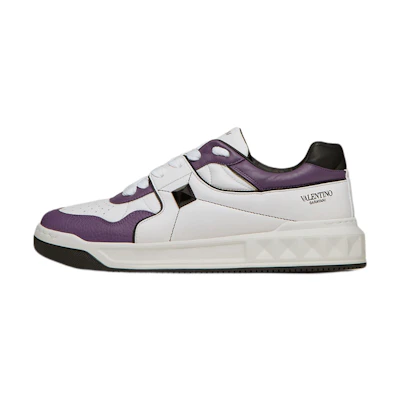 Valentino One Stud Low 'White Purple'