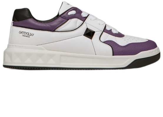 Valentino One Stud Low '白色紫色' 低帮球鞋 XY2S0E71NWNZ32 Order Valentino One Stud Low '白色紫色' 低帮球鞋 XY2S0E71NWNZ32
