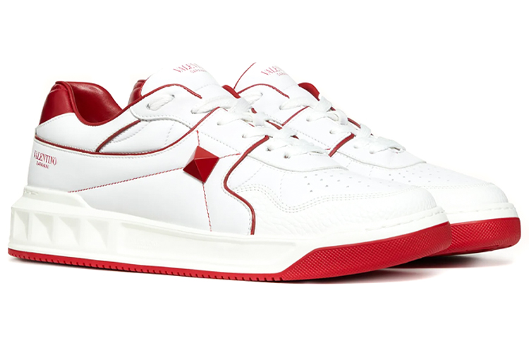 Lookbook Valentino One Stud Low 'Blanco Rojo' WY2S0E71-NWN-R81