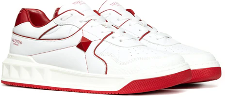 Lookbook Valentino One Stud Low ''Bianco Rosso'' WY2S0E71-NWN-R81