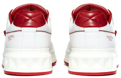 Valentino One Stud Low 'White Red'