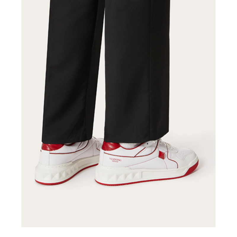 Details for Valentino One Stud Low 'Blanco Rojo' WY2S0E71-NWN-R81