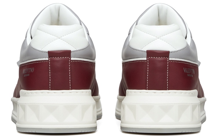 Valentino One Stud Low 'White Red Grey' 圖 5