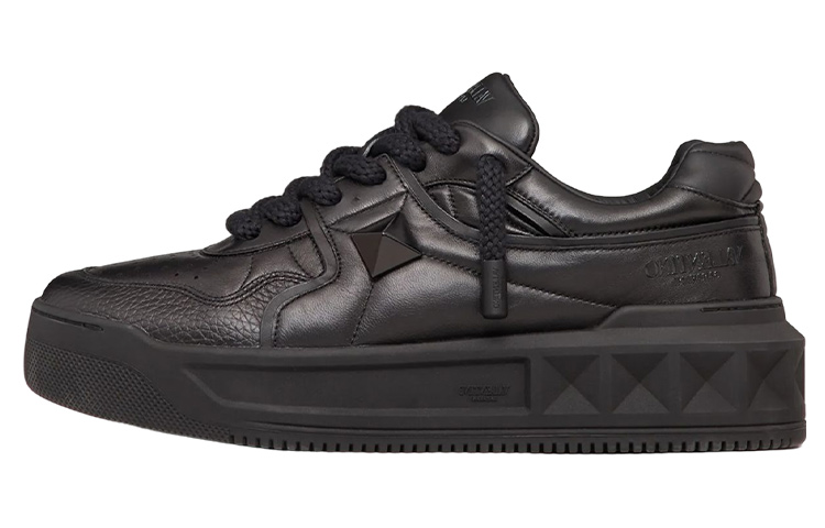 Valentino One Stud XL Low 'Black' 1Y0S0G37XTM0NO