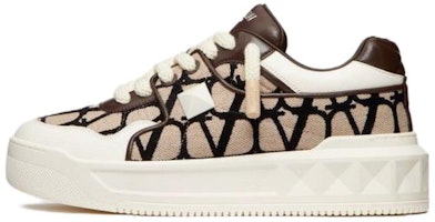 Valentino One Stud XL Low 'Toile Iconographe - Natural Fondant' 3Y2S0G37IFF-KFN Valentino One Stud XL Low 'Toile Iconographe - Natural Fondant' 3Y2S0G37IFF-KFN