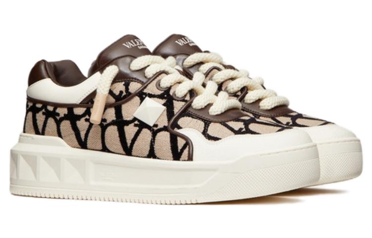 Order 발렌티노 원 스터드 XL 로우 '뜨왈 아이코노그라프 - 내추럴 폰당' 3Y2S0G37IFF-KFN 3Y2S0G37IFF-KFN