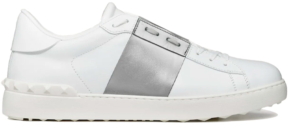 華倫天奴 Valentino Open 皮革 低幫運動 時尚板鞋 男款 白銀 Order 華倫天奴 Valentino Open 皮革 低幫運動 時尚板鞋 男款 白銀