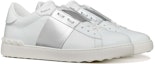 Lookbook 華倫天奴 Valentino Open 皮革 低幫運動 時尚板鞋 男款 白銀
