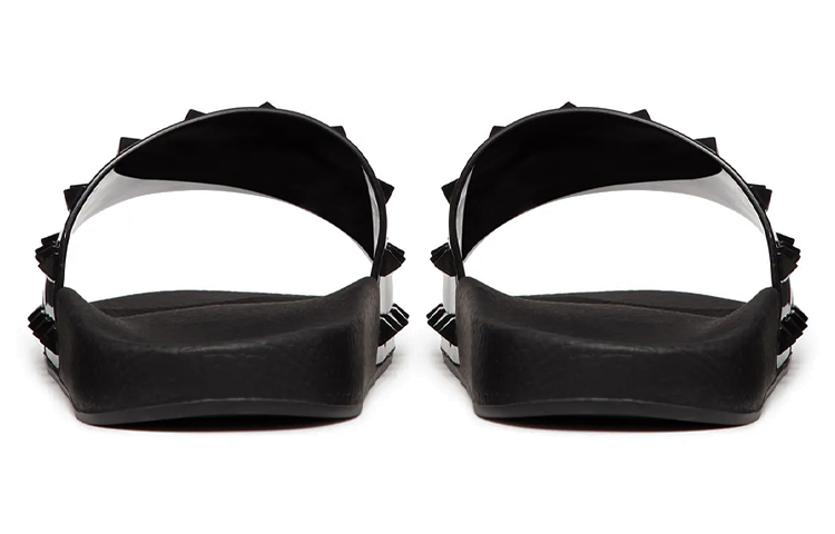 Purchase Valentino Open Sepatu Slip-On Low-Top 'Cetakan Hitam' XY2S0F38KKC0NO