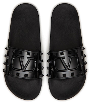 Valentino Open Sepatu Slip-On Low-Top 'Cetakan Hitam' XY2S0F38KKC0NO Lookbook Valentino Open Sepatu Slip-On Low-Top 'Cetakan Hitam' XY2S0F38KKC0NO
