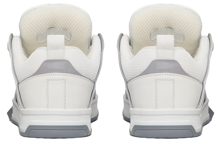 Sizing 華倫天奴 Open Skate 小牛皮時尚滑板鞋 白黑色