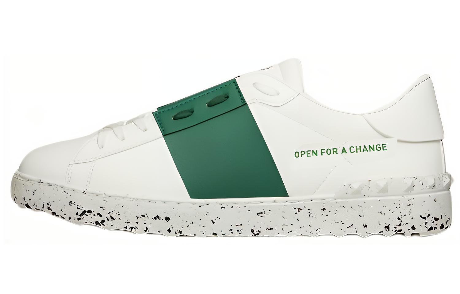 Valentino Open Sneaker 'Open For A Change - White Green' XY2S0830-PUD-M06