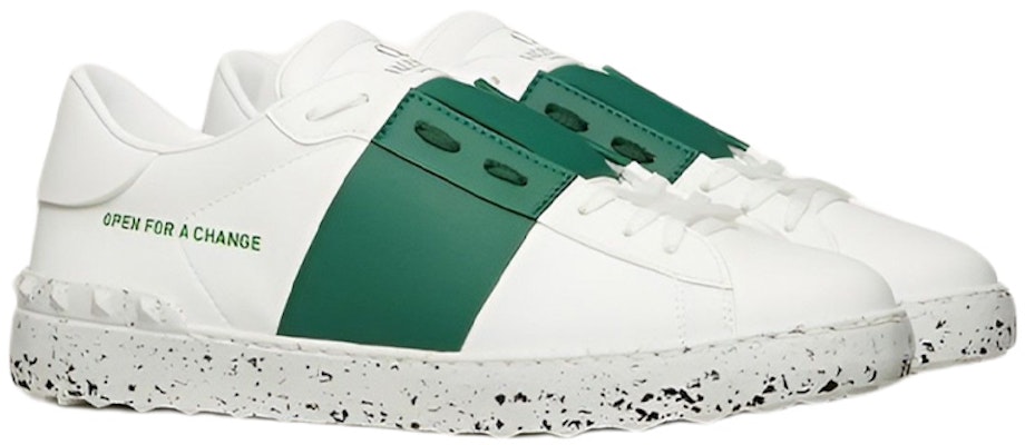 Valentino Open Sneaker 'Open For A Change - White Green' XY2S0830-PUD-M06 Lookbook Valentino Open Sneaker 'Open For A Change - White Green' XY2S0830-PUD-M06