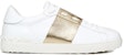 Valentino Open Sneaker 'Platinum Metallic Band' Kasut Lelaki Emas Platinium UY2S0830-FLR-L71