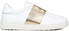 Order Valentino Open Sneaker 'Platinum Metallic Band' Kasut Lelaki Emas Platinium UY2S0830-FLR-L71