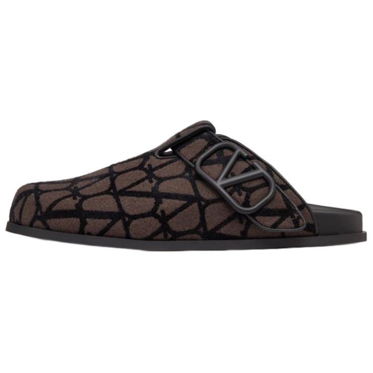 Valentino Open Toe Slide 'Brown Black' YS0H14SBTU02