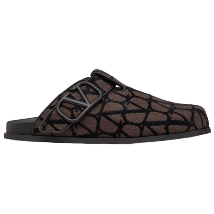 Order Valentino Open Toe Slide 'Brown Black' YS0H14SBTU02
