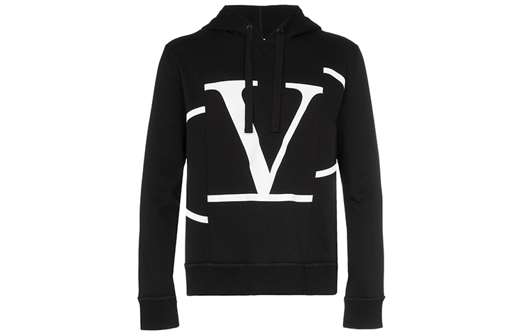 Valentino Oversized Logo Sweatshirt Black Unisex Back-to-School Edition TV3MF03RSBU0NI