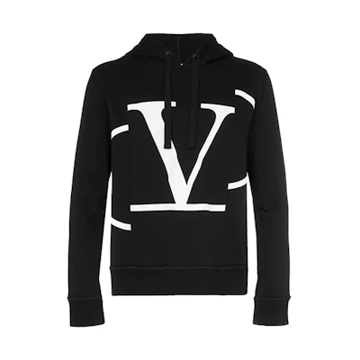 Valentino Oversized Logo Sweatshirt Black Unisex Back-to-School Edition TV3MF03RSBU0NI