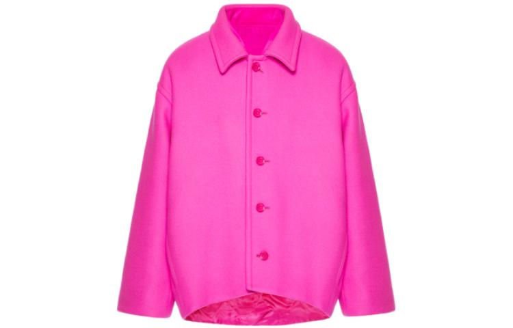 Valentino Pink PP FW22 Oversized Casual Shirt Jacket Pink 1V0CIM257TVUWT