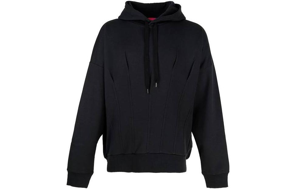 Valentino Pullover Drawstring Hoodie Black 1V0MF24H8W0-0NO