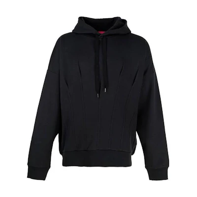 Valentino Pullover Drawstring Hoodie Black 1V0MF24H8W0-0NO