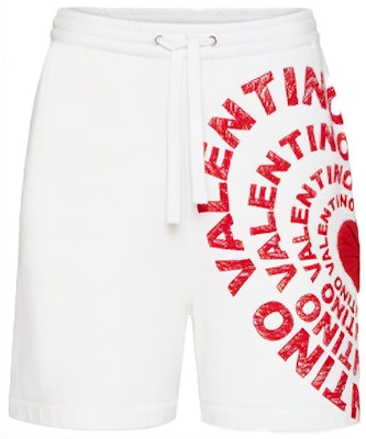 Valentino 七夕限量版 FW21 愛心印花白色百慕達短褲 WV3MD03F7SCA33 Buy Valentino 七夕限量版 FW21 愛心印花白色百慕達短褲 WV3MD03F7SCA33