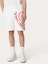 Shop Valentino 七夕限量版 FW21 愛心印花白色百慕達短褲 WV3MD03F7SCA33