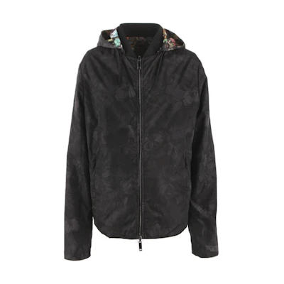 Valentino Reversible Butterfly Hoodie Jacket Black KV0CIPN02WE-K00