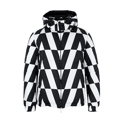 Valentino Reversible Down Jacket for Men - Black/White. WV0CNA337WPT26