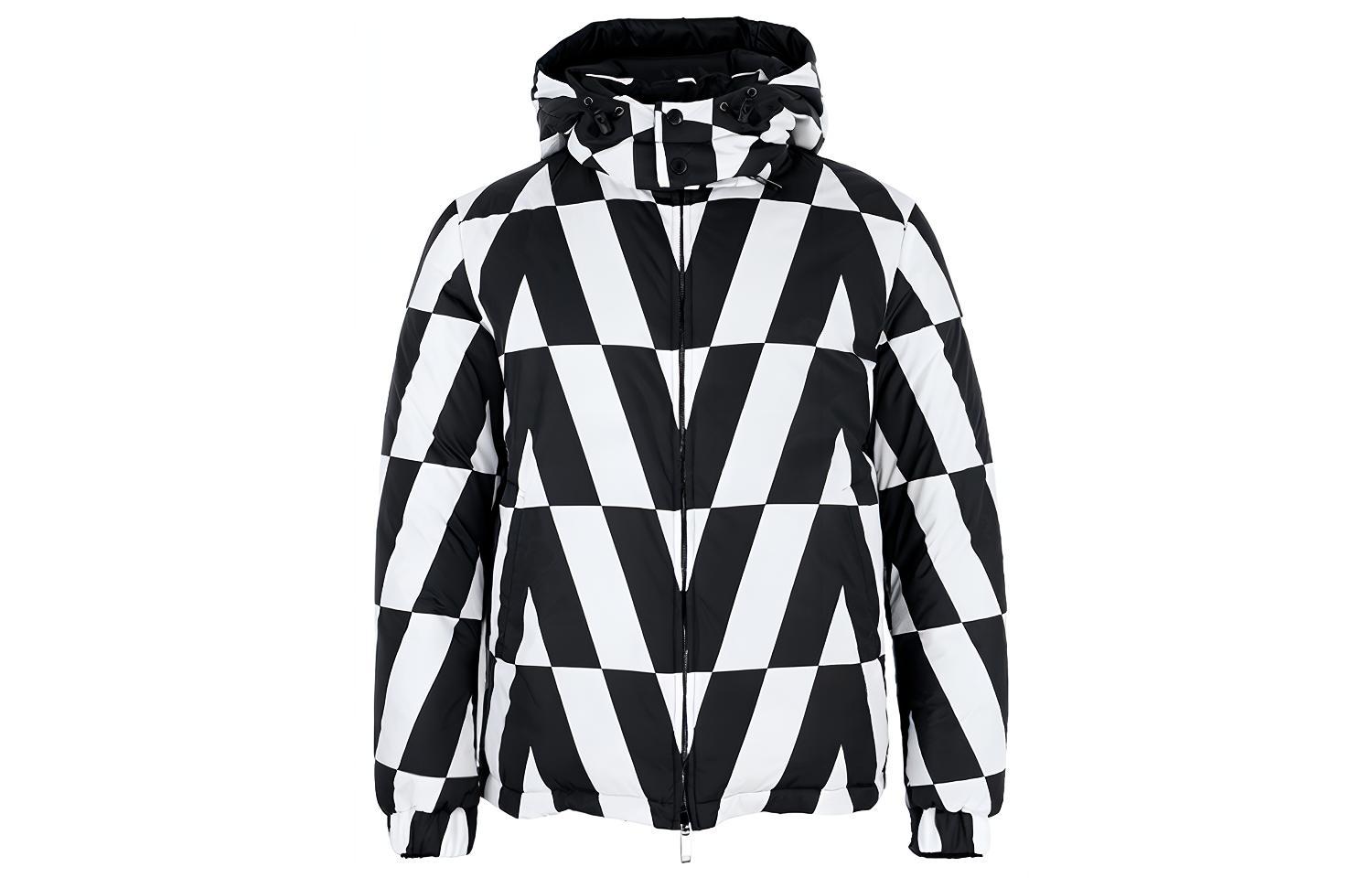 Order Chaqueta Reversible Valentino de Plumas para Hombre - Negro/Blanco. WV0CNA337WPT26