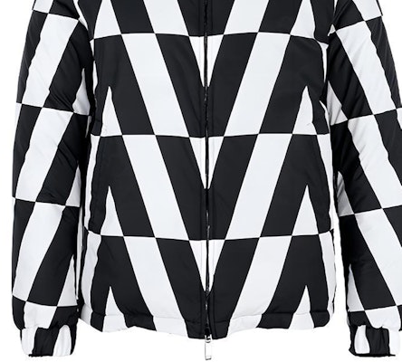 Chaqueta Reversible Valentino de Plumas para Hombre - Negro/Blanco. WV0CNA337WPT26 2