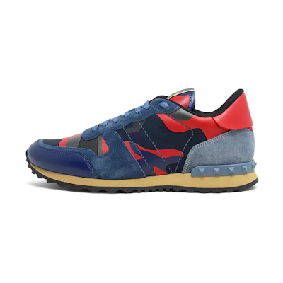 Valentino Rockrunner 'Camo - Marine Blue Red'