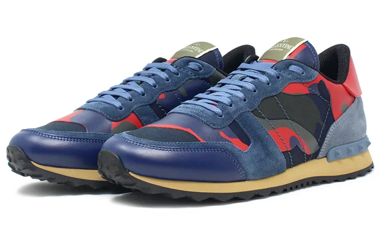 Lookbook 발렌티노 락러너 카모 블루레드 (Valentino Rockrunner Camo Blue Red) SY2S0723-TCC-PL4