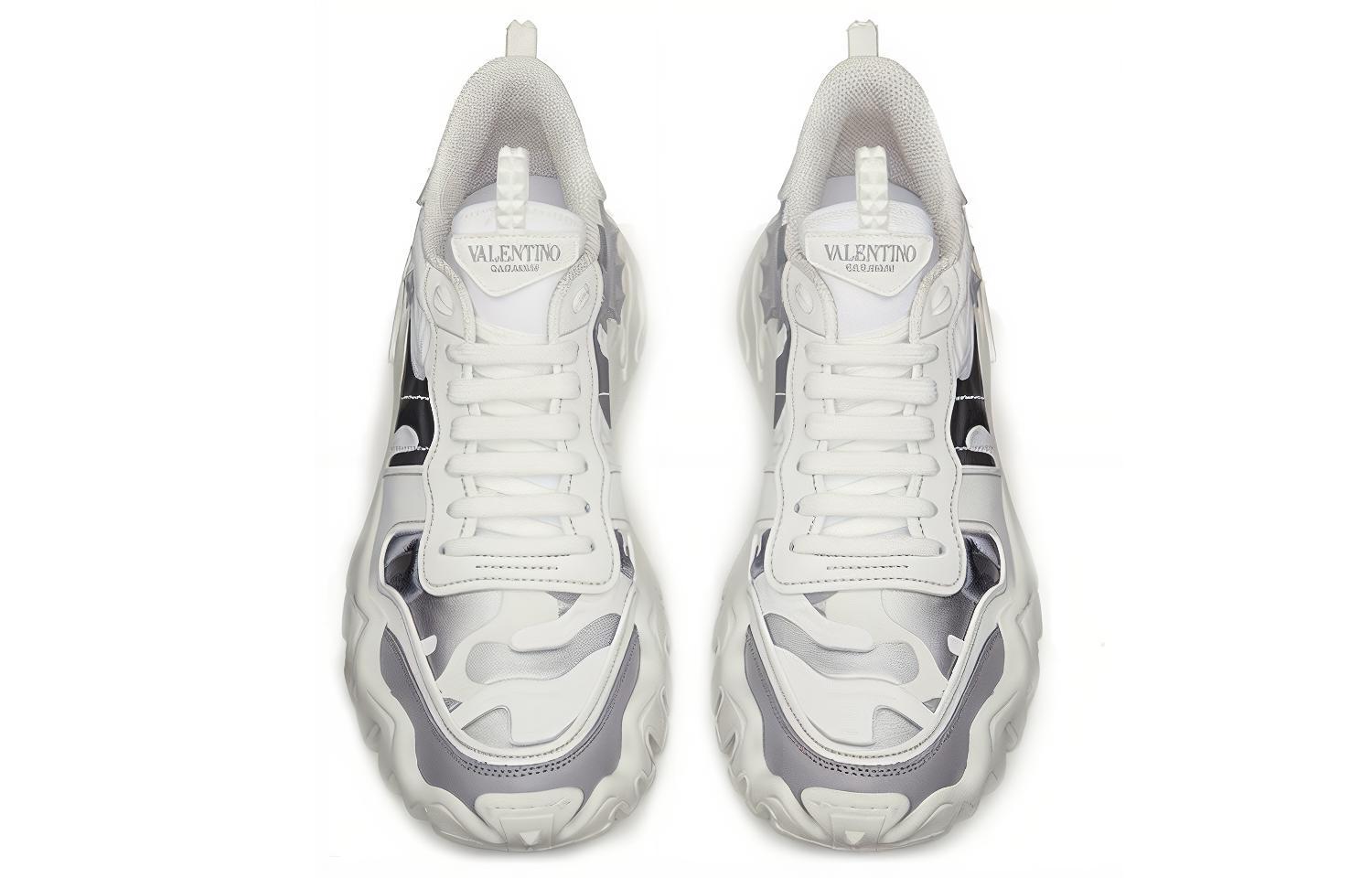 Shop Valentino Rockrunner Plus ''Camo - Wit Zilver'' TY0S0C88MHB-33W