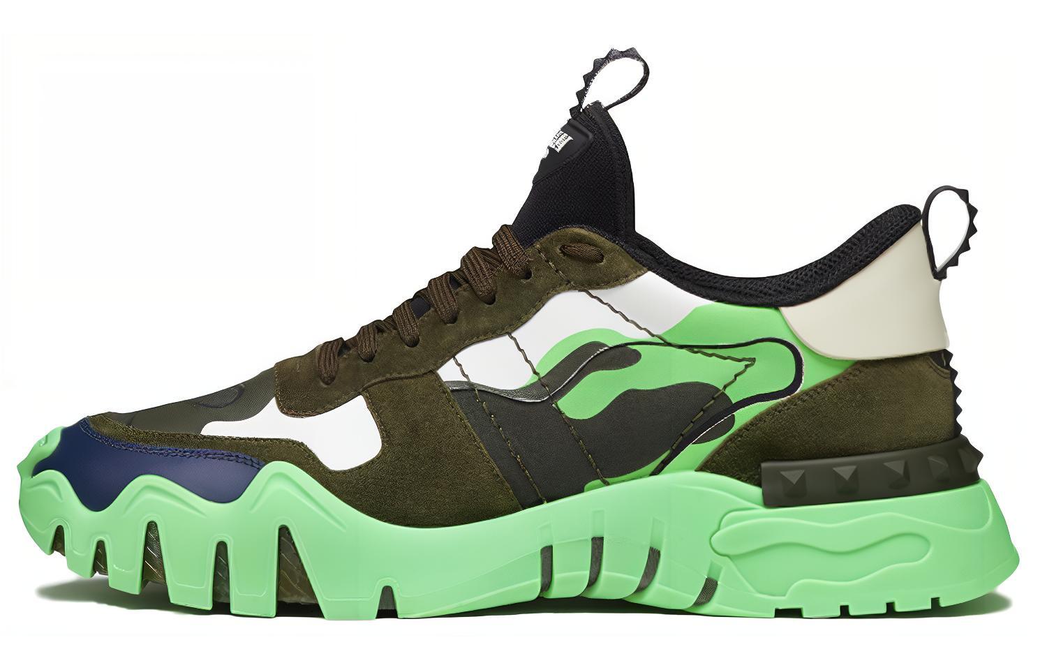 Buy 발렌티노 락러너 플러스 "형광녹색 카모"(약칭: 발렌티노 형광카모) UY2S0C88NPG55W