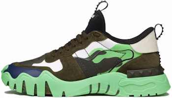 Valentino Rockrunner Plus 'Green Fluorescent Camo' UY2S0C88NPG55W Valentino Rockrunner Plus 'Green Fluorescent Camo' UY2S0C88NPG55W