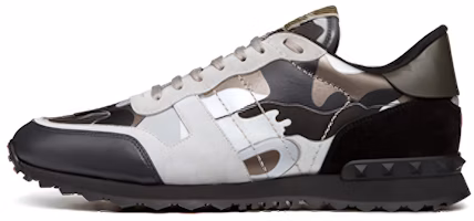 Valentino Rockrunner Rockstud Lace 'Grey Black Camo' RY2S0723XVU-IJ7 Valentino Rockrunner Rockstud Lace 'Grey Black Camo' RY2S0723XVU-IJ7